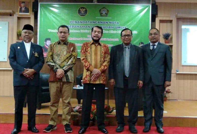 Helping to Uphold the Law, Unissula Signs Cooperation with the Constitutional Court